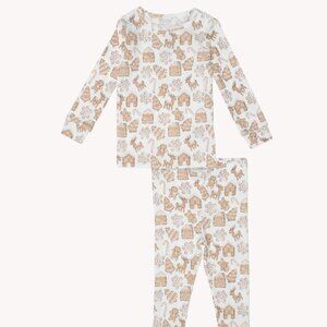 Magnetic Me Gingerbread Lane Organic No drama pajama toddler long sleeve set